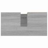 vidaXL Armario de ba&ntilde;o madera contrachapada gris Sonoma 65x33x60 cm