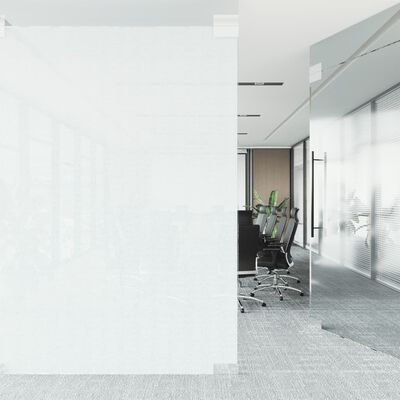 vidaXL Lámina de ventana esmerilada diseño de rayas PVC 45x1000 cm
