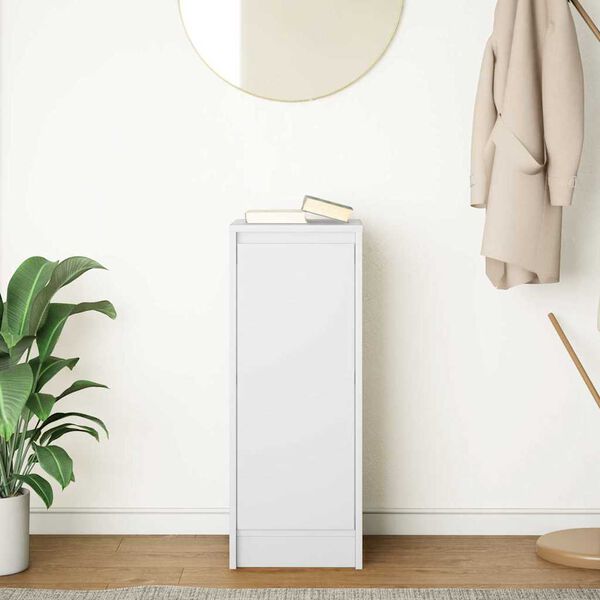 vidaXL Aparador blanco 29,5x34x76 cm madera de ingenier&iacute;a