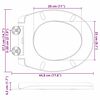 vidaXL Asiento de WC 44,8 x 37,3 x 4,2 cm Duroplast