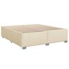 vidaXL Cama box spring con colch&oacute;n tela color crema 180x200 cm