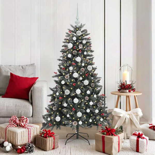 vidaXL &Aacute;rbol de Navidad artificial Verde 150 cm PVC, Pl&aacute;stico y Acero