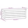 vidaXL Caja almacenaje madera maciza pino marr&oacute;n miel 89x36,5x33 cm