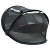 DERYAN Cuna de viaje desplegable Toddler Luxe con mosquitera negro