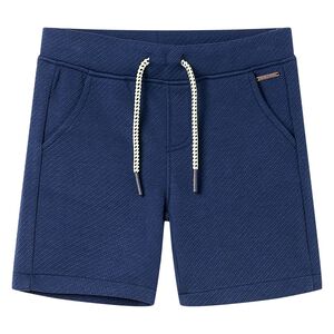 Pantalones cortos infantiles con cordón azul oscuro 104