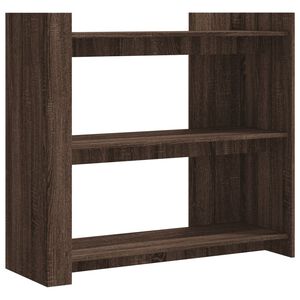 vidaXL Mesa consola de madera de ingenier&iacute;a marr&oacute;n roble 100x35x90 cm