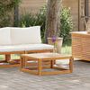 vidaXL Set de sof&aacute; de jard&iacute;n 2 pzas con coj&iacute;n madera maciza de acacia