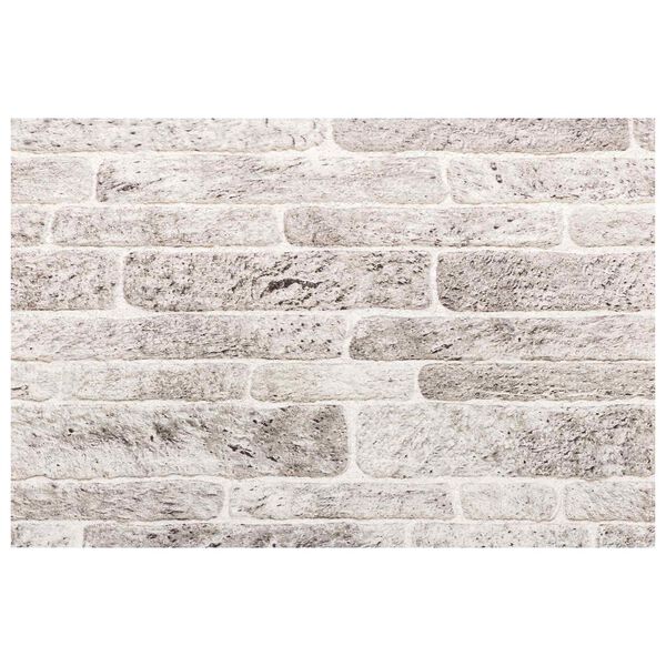 vidaXL Paneles de pared 10 pcs Gris claro y . 100 x 50 cm Espuma EPS