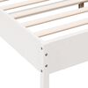 vidaXL Estructura de cama sin colch&oacute;n madera de pino blanca 140x190 cm