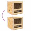 vidaXL Terrario Marrón 40 x 40 x 40 cm OSB