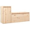 vidaXL Muebles para TV 2 piezas madera maciza de pino