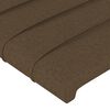 vidaXL Cama box spring con colch&oacute;n tela marr&oacute;n oscuro 90x200 cm