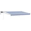 vidaXL Toldo manual retr&aacute;ctil con LEDs Gris antracita 3,5 x 2 m