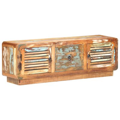 vidaXL Mueble para la TV madera maciza reciclada 120x30x40 cm