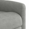 vidaXL Sill&oacute;n reclinable el&eacute;ctrico tela de microfibra gris claro