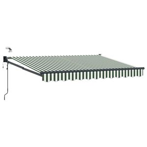 vidaXL Toldo Retr&aacute;ctil El&eacute;ctrico Verde y 2,5 x 2 m