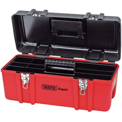 Draper Tools Caja de herramientas con bandeja 58x26,5x25cm