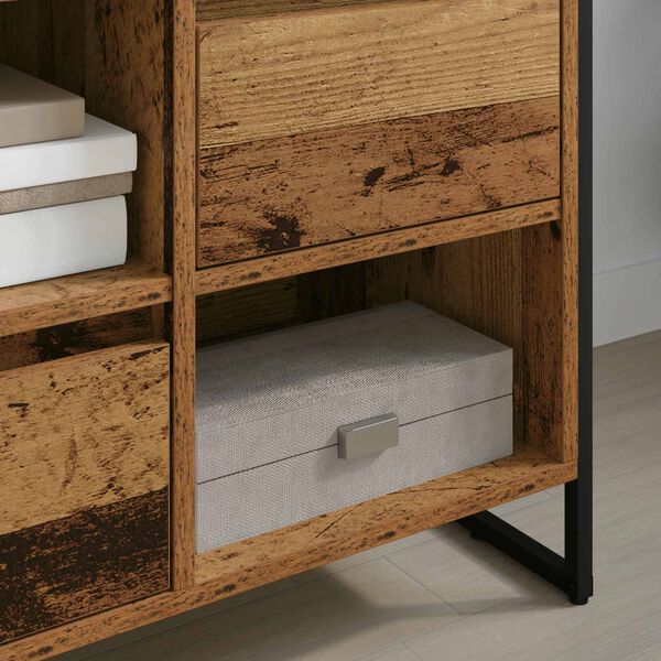 vidaXL Gabinete de TV con caj&oacute;n Madera Vieja 100 x 36 x 49,5 cm