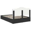 vidaXL Cama con almacenamiento Negro 140 x 190 cm Madera de ingenier&iacute;a