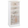 vidaXL Armario auxiliar de madera de paulownia 38x28x86 cm