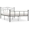vidaXL Estructura de cama sin colch&oacute;n metal gris 160x200 cm