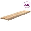 vidaXL Pelda&ntilde;os escalera 20 uds sin tratar 120x30x2cm