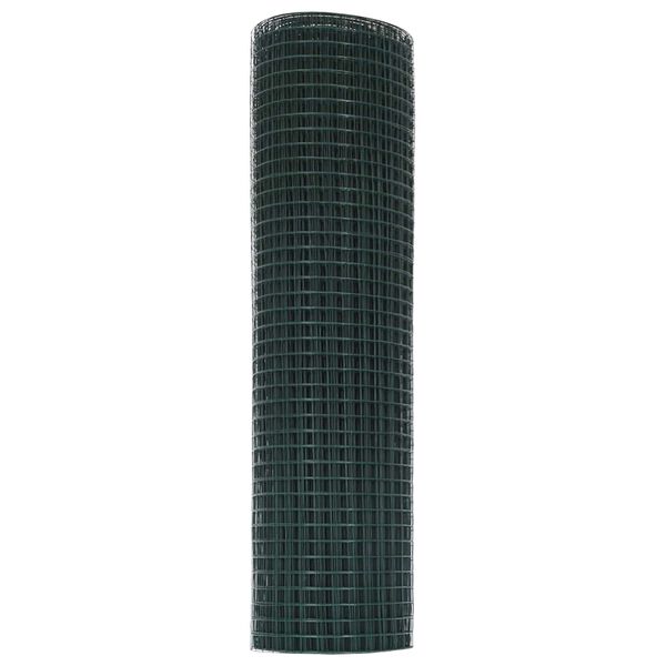 vidaXL Cerca de Alambre Soldado Verde 0.6 x 25 m Acero