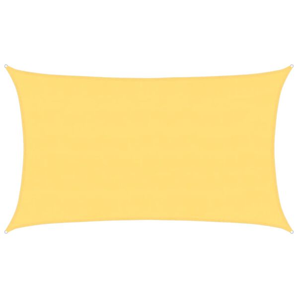 vidaXL Toldo de vela beige HDPE 160 g/m&sup2; 5x8 m