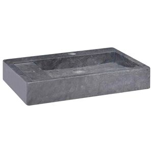 vidaXL Lavabo m&aacute;rmol negro 58x39x10 cm
