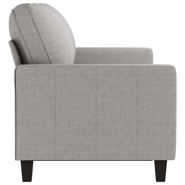 vidaXL Sof&aacute; de 3 plazas de tela gris claro 180 cm