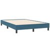 vidaXL Cama box spring sin colch&oacute;n terciopelo azul oscuro 120x210 cm