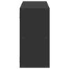 vidaXL Estantería de pared madera de ingeniería negra 100x25x50 cm