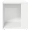 vidaXL Mesa auxiliar de madera contrachapada blanco 33x33x34,5 cm