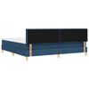 vidaXL Cama tipo Box Spring con colch&oacute;n Azul 200 x 200 cm tela