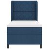 vidaXL Cama tipo Box Spring con colch&oacute;n Azul 100 x 200 cm tela