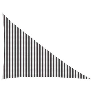 vidaXL Toldo Vela 3 x 4 x 5 m HDPE Triangular Antracita y Blanco