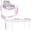vidaXL Juego de comedor de jard&iacute;n 7 pzas con cojines rat&aacute;n PE marr&oacute;n