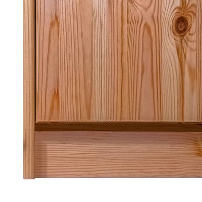 vidaXL Aparador 6 cajones madera maciza de pino 113x35x73 cm