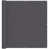 vidaXL Toldo para balc&oacute;n tela oxford gris antracita 120x400 cm