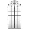 vidaXL Espejo de pared arco de hierro negro 60x130 cm