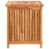 vidaXL Caja de almacenaje de jard&iacute;n madera maciza de teca 60x50x58 cm