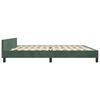vidaXL Estructura cama sin colchón terciopelo verde oscuro 200x200 cm