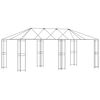 vidaXL Estructura de gazebo sin tela de gazebo 6 x 3 m Negro Acero
