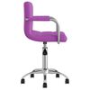 vidaXL Sillas de comedor giratorias 2 unidades cuero sint&eacute;tico morado