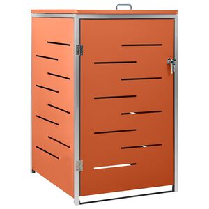 vidaXL Cobertizo para un contenedor basura acero 69x77,5x115 cm
