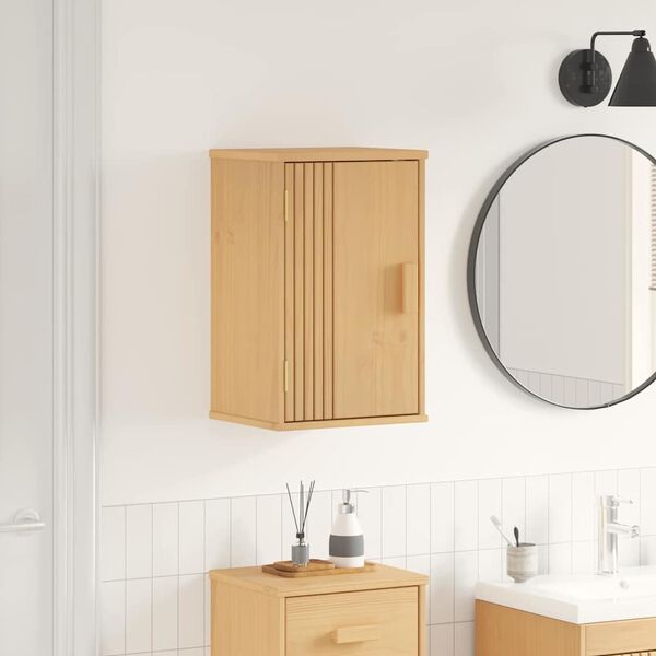 vidaXL Mueble de Cuarto de Ba&ntilde;o Olden Marr&oacute;n 35 x 30 x 55 cm