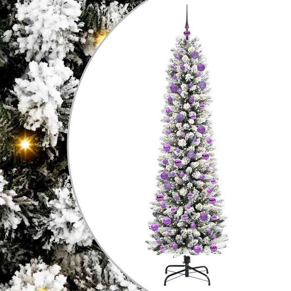 vidaXL Árbol de Navidad artificial 240 cm PVC, Metal y Plástico