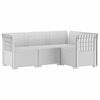 vidaXL Sof&aacute; de Jard&iacute;n para 4 Personas Estilo Rattan PP Blanco