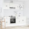 vidaXL Mueble cocina Kalmar blanco de alto brillo 8 pzas