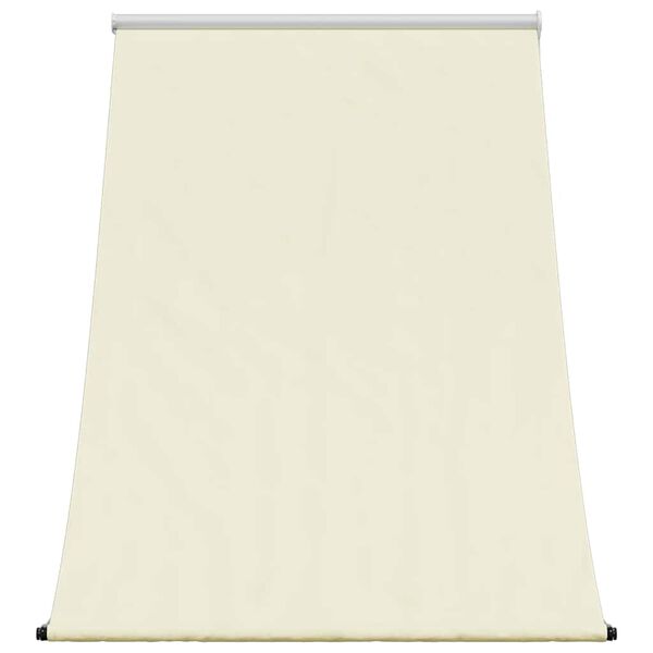 vidaXL Toldo retr&aacute;ctil de tela y acero crema 100x150 cm